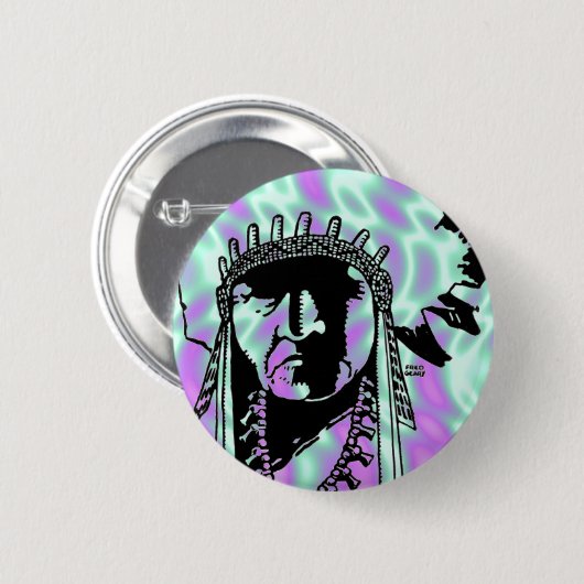 Alien Green, Indiase Button (Voorkant /achterkant)