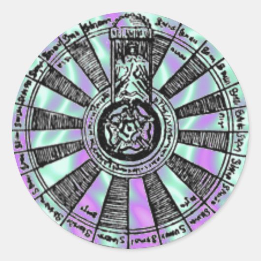 Alien Green, King Arthur-Knachten-Table Sticker (Voorkant)