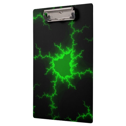 Alien Green Lightning Strikes in Pitch Black Klembord (Links)