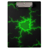 Alien Green Lightning Strikes in Pitch Black Klembord (Voorkant)