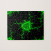 Alien Green Lightning Strikes in Pitch Black Legpuzzel (Horizontaal)