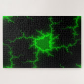 Alien Green Lightning Strikes in Pitch Black Legpuzzel (Horizontaal)