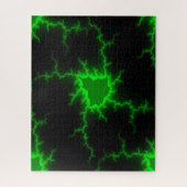 Alien Green Lightning Strikes in Pitch Black Legpuzzel (Verticaal)