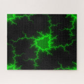 Alien Green Lightning Strikes in Pitch Black Legpuzzel (Horizontaal)