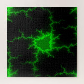 Alien Green Lightning Strikes in Pitch Black Legpuzzel (Horizontaal)