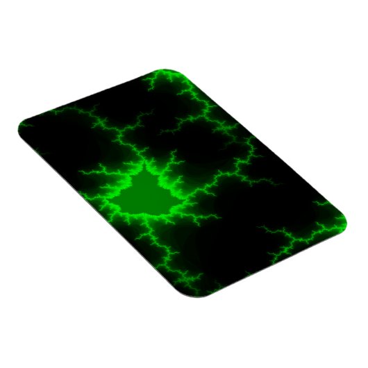 Alien Green Lightning Strikes in Pitch Black Magneet (Rechterzijde)