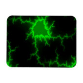 Alien Green Lightning Strikes in Pitch Black Magneet (Horizontaal)