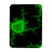 Alien Green Lightning Strikes in Pitch Black Magneet (Verticaal)