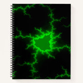 Alien Green Lightning Strikes in Pitch Black Notitieboek (Voorkant)
