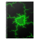 Alien Green Lightning Strikes in Pitch Black Notitieboek (Voorkant)