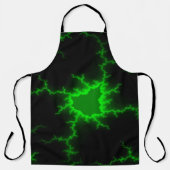 Alien Green Lightning Strikes in Pitch Black Schort (Voorkant)