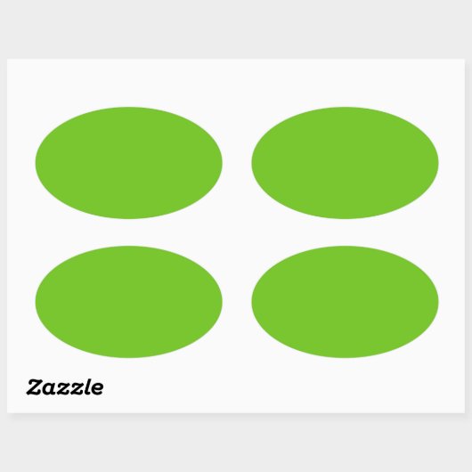 Alien Green Oval Sticker (Vel)