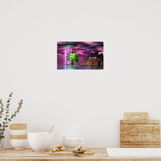 Alien Green Poster (Keuken)