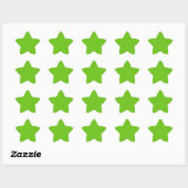Alien Green Star-Sticker Ster Sticker (Vel)