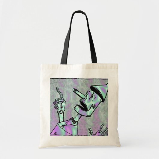 Alien Green, Tin Man Bag Tote Bag (Voorkant)
