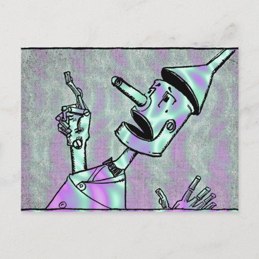 Alien Green, Tin Man Briefkaart (Voorkant)
