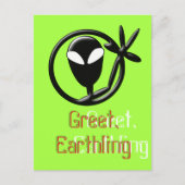 Alien Greeting Briefkaart (Voorkant)