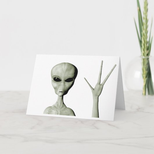 Alien greeting kaart (Voorkant)