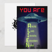 Alien Greetings Feestdagenkaart (Voorkant / Achterkant)