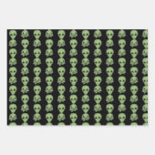 Alien Grey Extra Terrestrial UFOlogie Inpakpapier Vel (Voorkant)