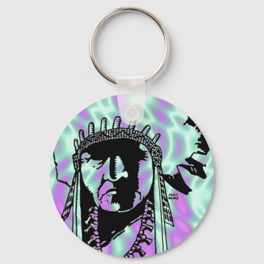 Alien groen, Indische sleutelhanger (Voorkant)