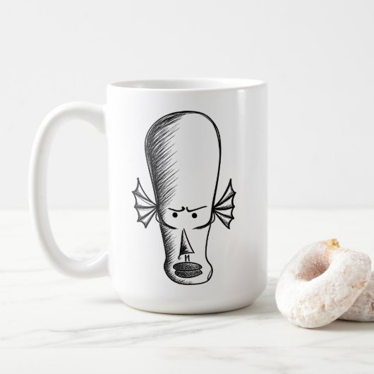 Alien guy koffiemok (Met donut)