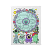 Alien Habit Tracker Custom Notitieblok (Linkerzijde)