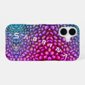 Alien hagedis steenphone met jouw naam iPhone 16 hoesje (Achterkant horizontaal)