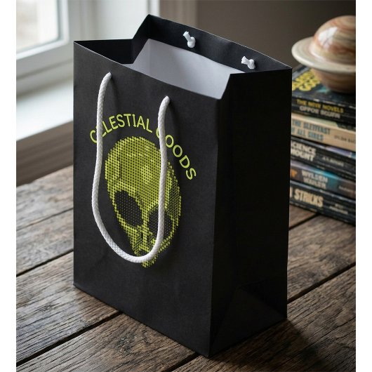 Alien Halftone Custom Tekst Cadeautas
