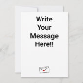 Alien Hallo daar beneden Kaart (Achterkant)