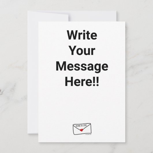 Alien Hallo daar beneden Kaart (Achterkant)