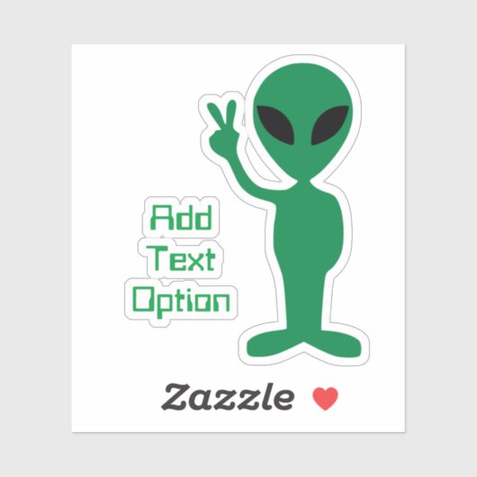 Alien - Hallo Human Sticker (Vel)