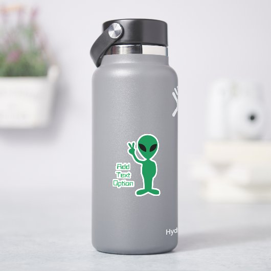 Alien - Hallo Human Sticker (HydroFlask)