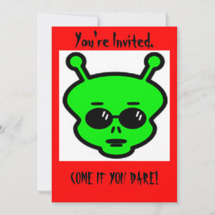 Alien Halloween Uitnodiging