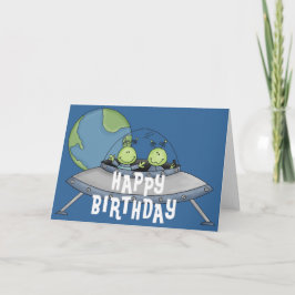 Alien Happy Birthday Wenskaart 5 Kaart