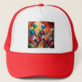 Alien hard rock kerst trucker pet