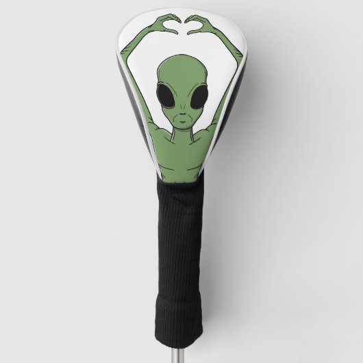 Alien Hart Oefening Golfheadcover (Voorkant)