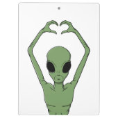 Alien Hart Oefening Klembord (Achterkant)
