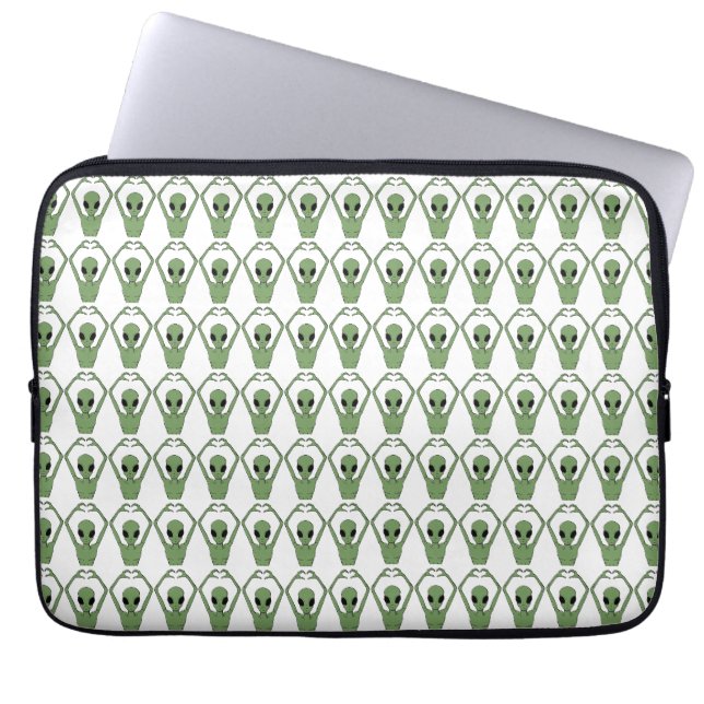 Alien Hart Oefening Laptop Sleeve (Voorkant)