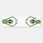 Alien Hart Pose Bumpersticker (Voorkant)