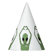 Alien Hart Pose Feesthoedjes (Links)