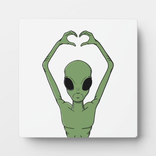 Alien Hart Pose Fotoplaat (Voorkant)