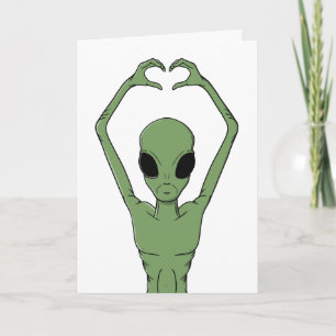 Alien Hart Pose Kaart