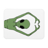 Alien Hart Pose Magneet (Horizontaal)