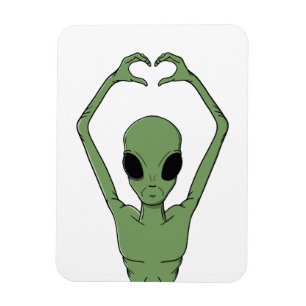 Alien Hart Pose Magneet