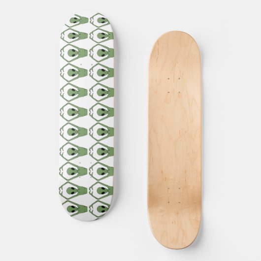 Alien Hart Pose Persoonlijk Skateboard (Voorkant)
