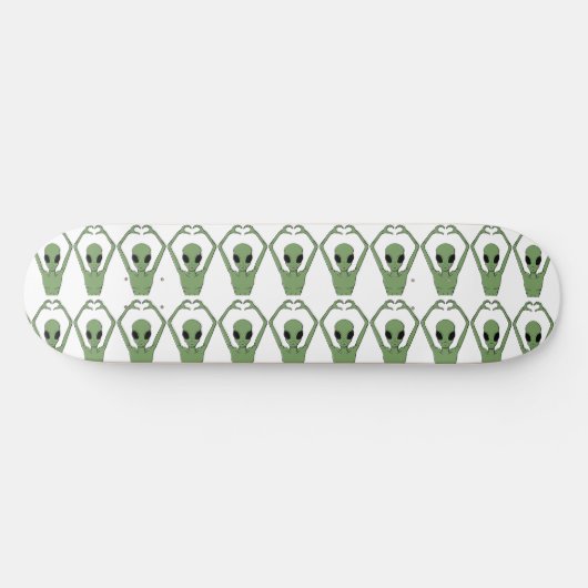 Alien Hart Pose Persoonlijk Skateboard (Horizontaal)
