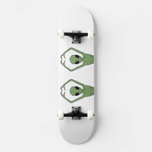 Alien Hart Pose Persoonlijk Skateboard (Voorkant)