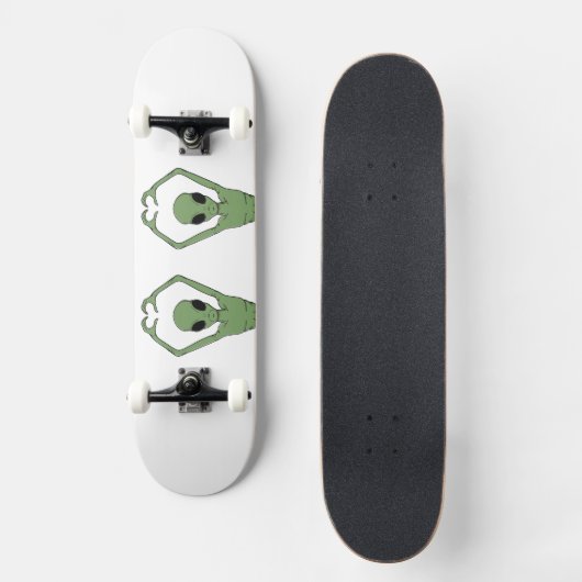 Alien Hart Pose Persoonlijk Skateboard (Voorkant)