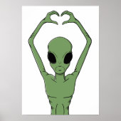 Alien Hart Pose Poster (Voorkant)